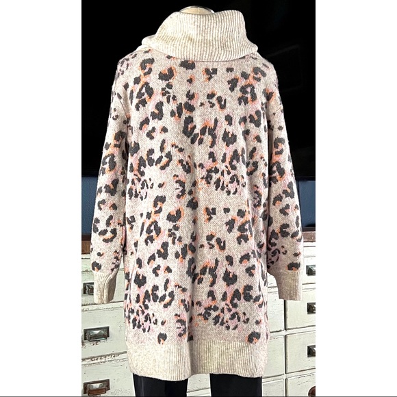 Anthropologie Emmy Cowl Neck Tunic Sweater M - Picture 7 of 14